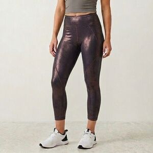 Manduka High Line Metallic Leggings. Size XS